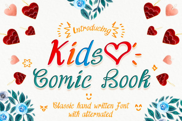 Kids Comic Book Font Poster 1