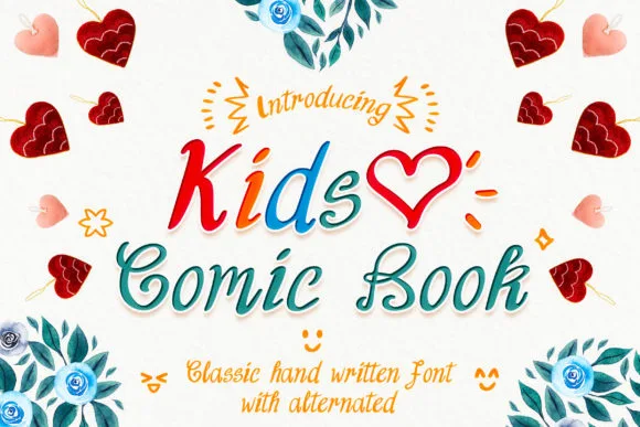Kids Comic Book Font Kids Comic Book Font Poster 1