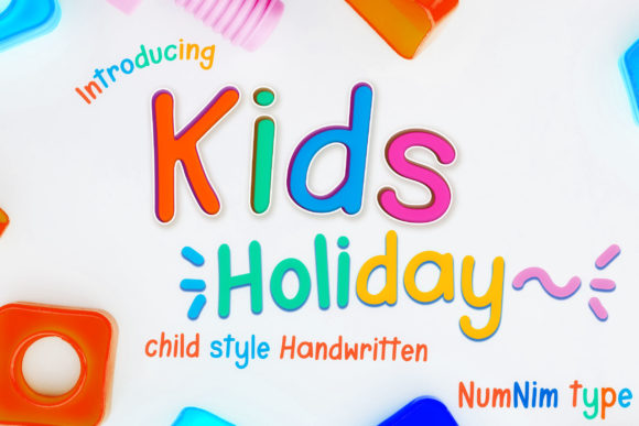 Kids Holiday Font Poster 1