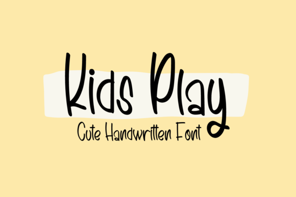 Kids Play Font Poster 1