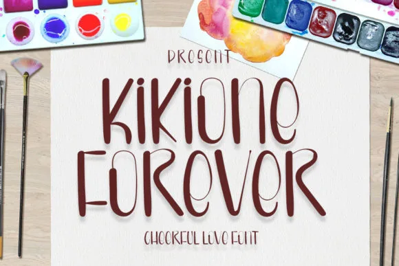 Kikione Forever Font Kikione Forever Font Poster 1