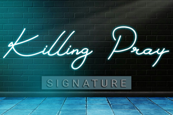 Killing Pray Font Poster 1