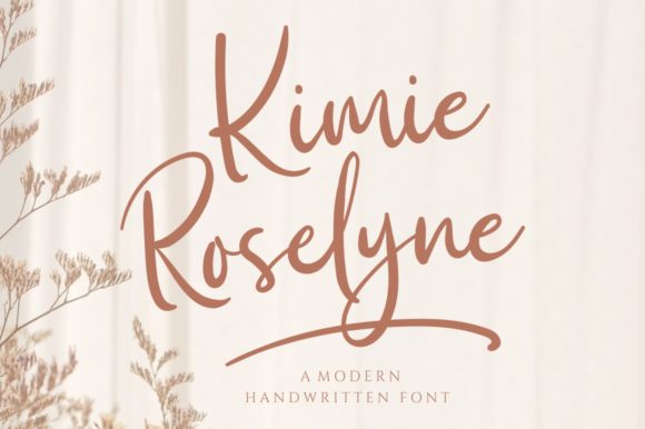 Kimie Roselyne Font Poster 1