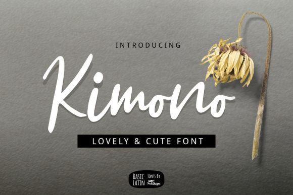 Kimono Font Poster 1