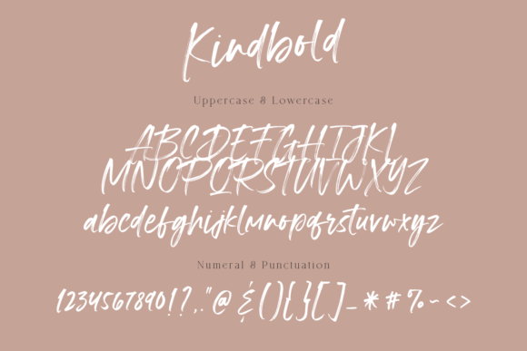 Kindbold Font Poster 10