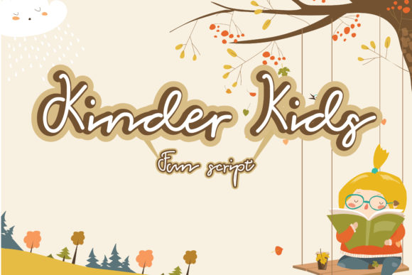 Kinder Kids Font Poster 1