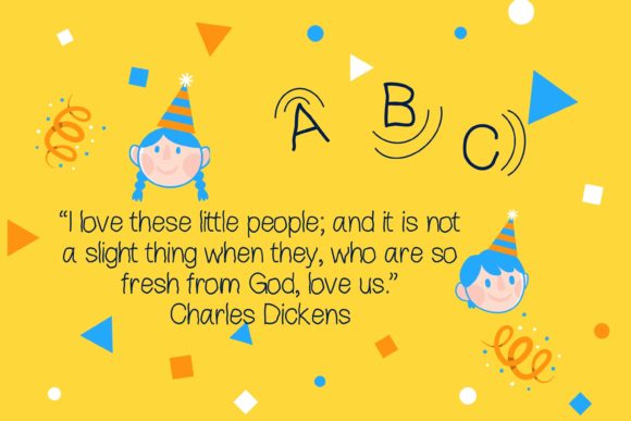 Kindergarten Font Poster 2