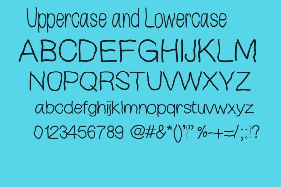 Kindergarten Font Poster 5