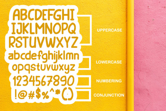 Kindergarten Font Poster 2