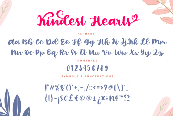 Kindest Hearts Font Poster 3