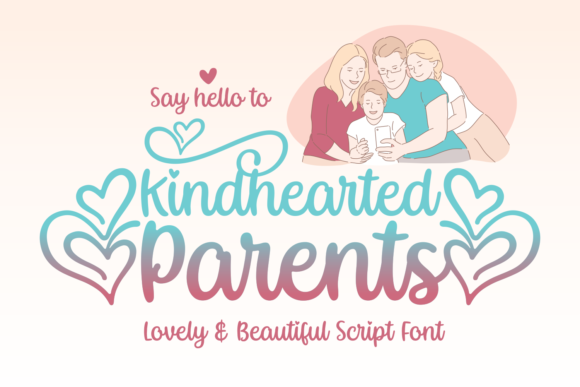 Kindhearted Parents Font Kindhearted Parents Font Poster 1