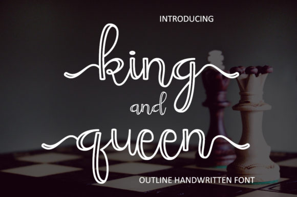 King and Queen Font Poster 1