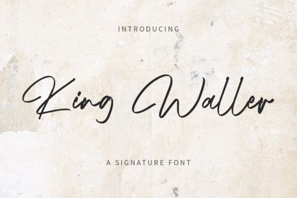 King Waller Font Poster 1