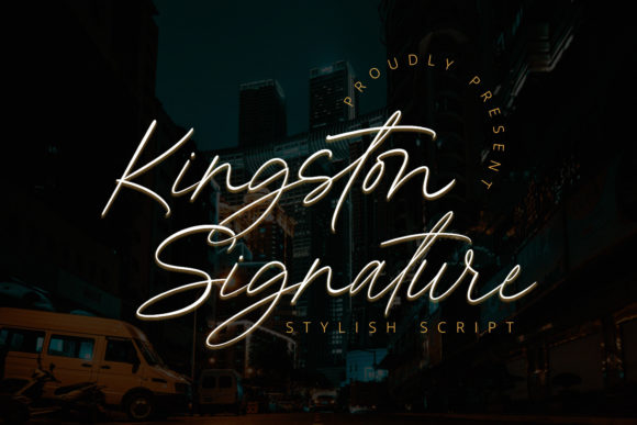 Kingston Signature Font Poster 1