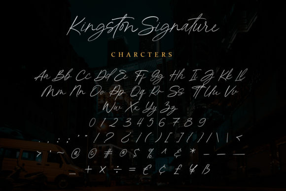 Kingston Signature Font Poster 7