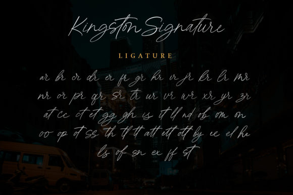 Kingston Signature Font Poster 8
