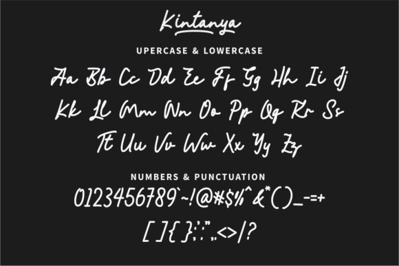 Kintanya Font Poster 4