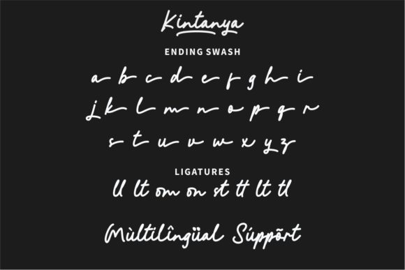 Kintanya Font Poster 5