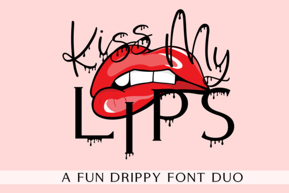 Kiss My Lips Font Poster 1