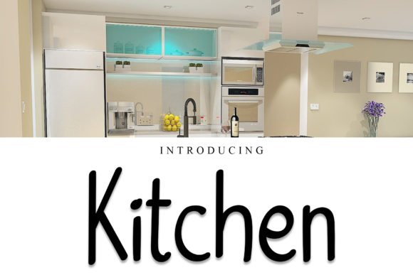 Kitchen Font Poster 1