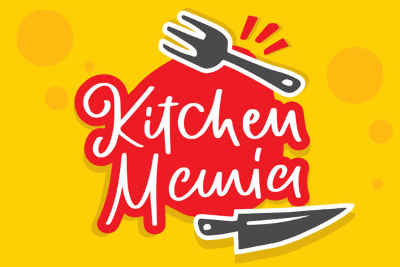 Kitchen Mania Font Poster 1