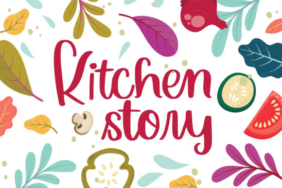 Kitchen Story Font Poster 1