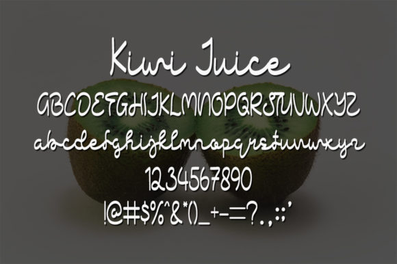 Kiwi Juice Font Poster 4