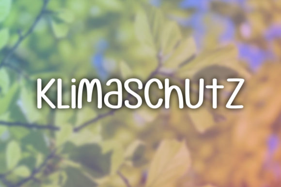 Klimaschutz Font Poster 1