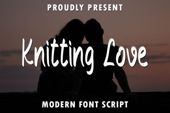 Knitting Love Font Poster 1