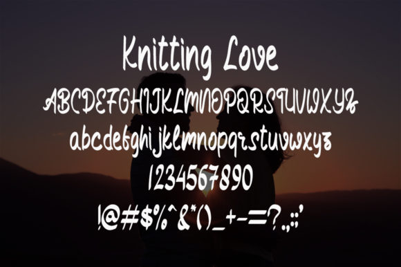 Knitting Love Font Poster 5