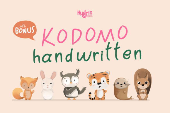 Kodomo Handwritten Font Poster 1