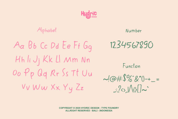 Kodomo Handwritten Font Poster 2