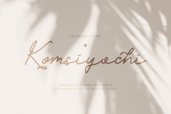 Komsiyochi Script Font Poster 1