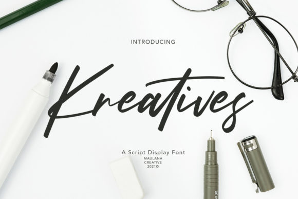 Kreatives Script Font Poster 1