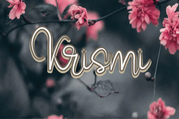 Krismi Font Krismi Font Poster 1