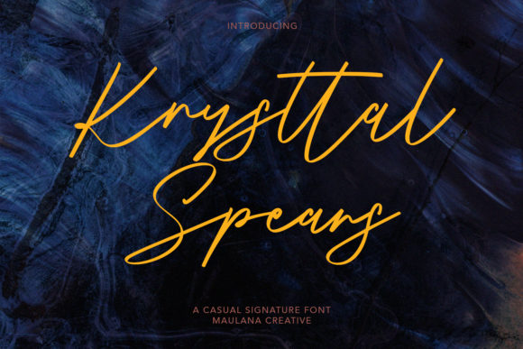 Krysttal Spears Font Poster 1