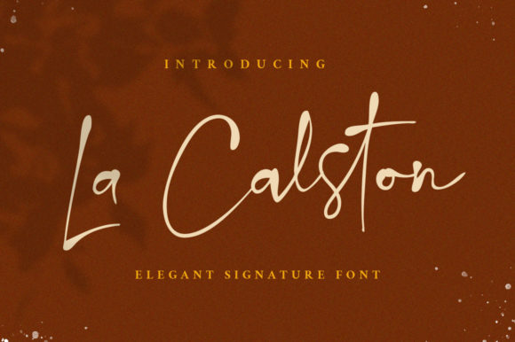 La Calston Font Poster 1