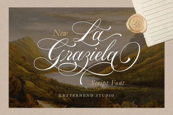 La Graziela Font La Graziela Font Poster 1