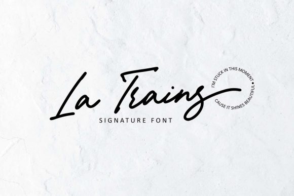 La Trains Font Poster 1