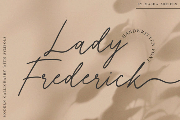 Lady Frederick Font Poster 1