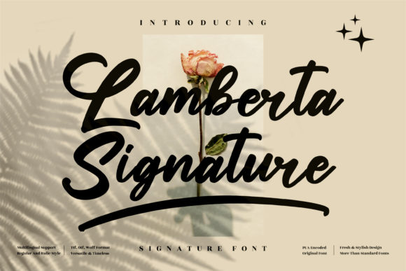 Lamberta Signature Font