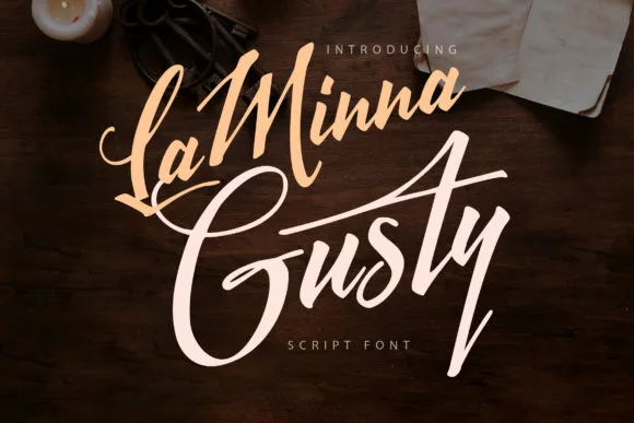 LaMinna Gusty Font LaMinna Gusty Font Poster 1