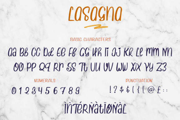 Lasagna Font Poster 5