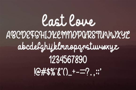 Last Love Font Poster 4