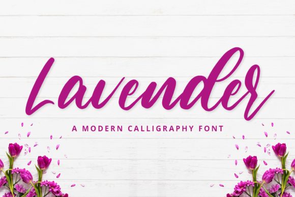 Lavender Font Poster 1