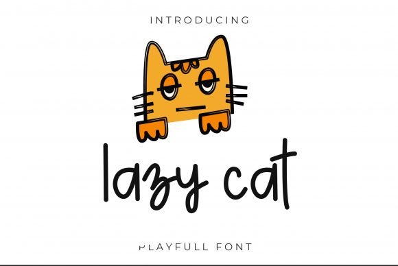Lazy Cat Font Poster 1