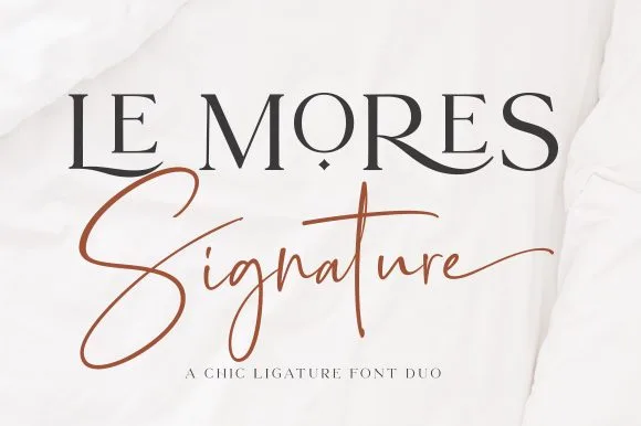 Le Mores Signature Font Le Mores Signature Font Poster 1