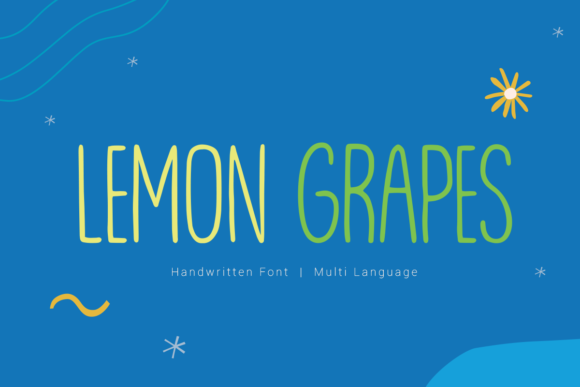 Lemon Grapes Font Poster 1