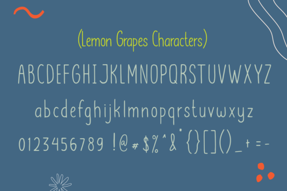Lemon Grapes Font Poster 6