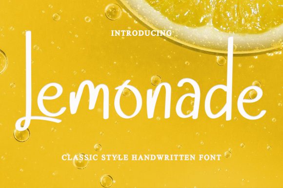 Lemonade Font Poster 1